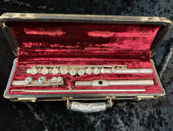 Photo Vintage Wm Haynes Boston Mas Pro Commercial Model Flute, Serial # 17878-